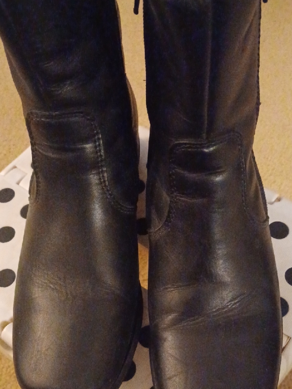 Martino Canada Black Leather Side-Zip Ankle Boots - Picture 4 of 7